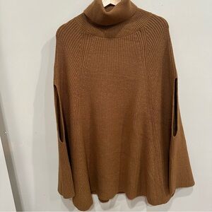Zara Knit Turtleneck Poncho
